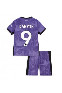Liverpool Darwin Nunez #9 Babytruitje 3e tenue Kind 2023-24 Korte Mouw (+ Korte broeken)